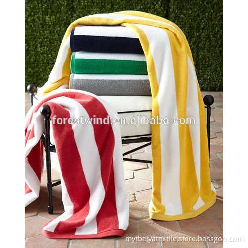 wholesale cotton beach towel customized towel red and white stripe
